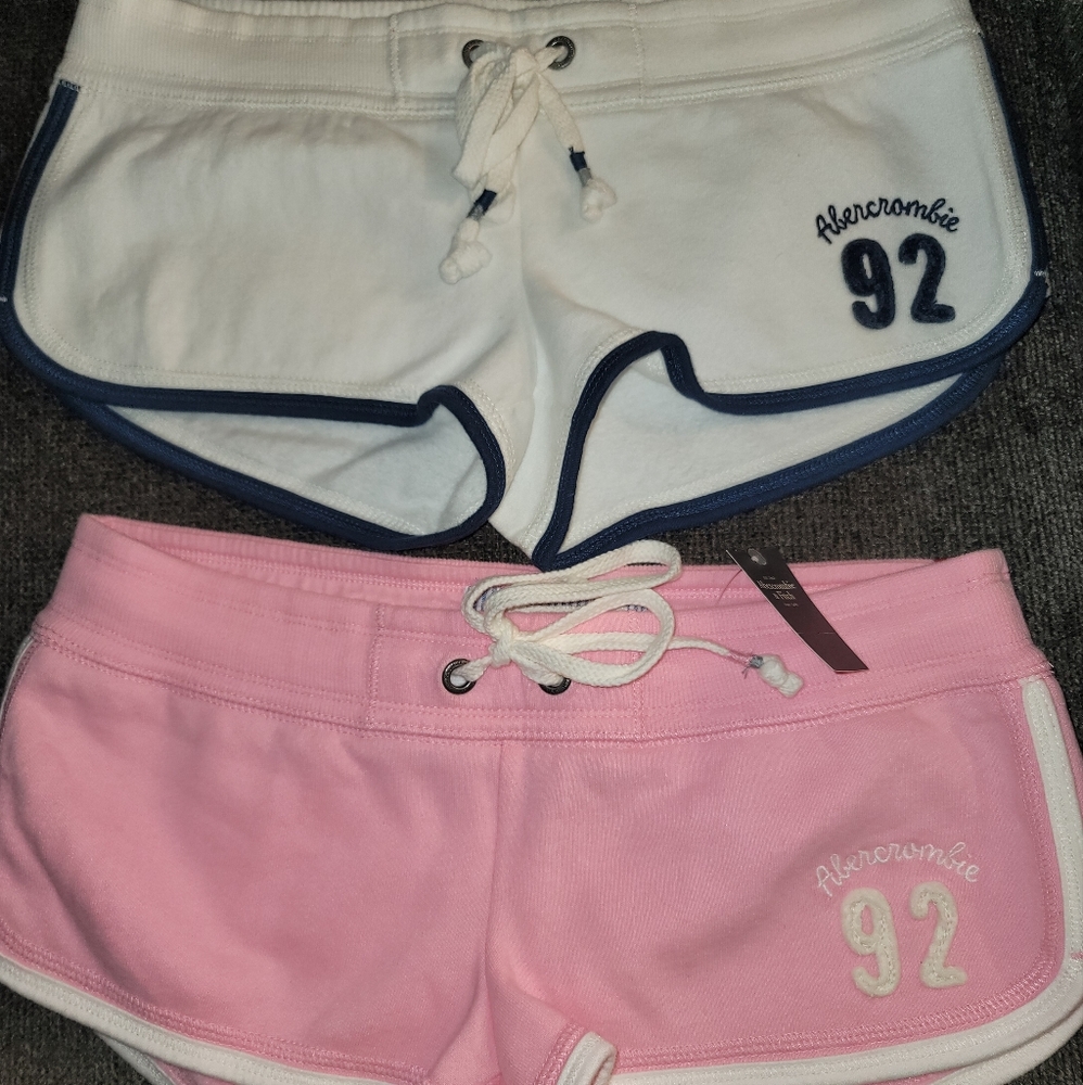 Set of 2: Abercrombie & Fitch Summer Booty short shorts sz Small ❤️ BrandNew NWT